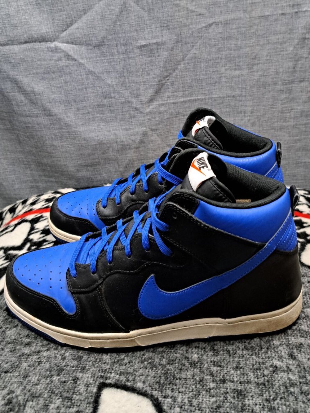 Size 12 Nike Dunk CMFT Royal Blue & Black Sneaker 2014 Release 705434-400 Men